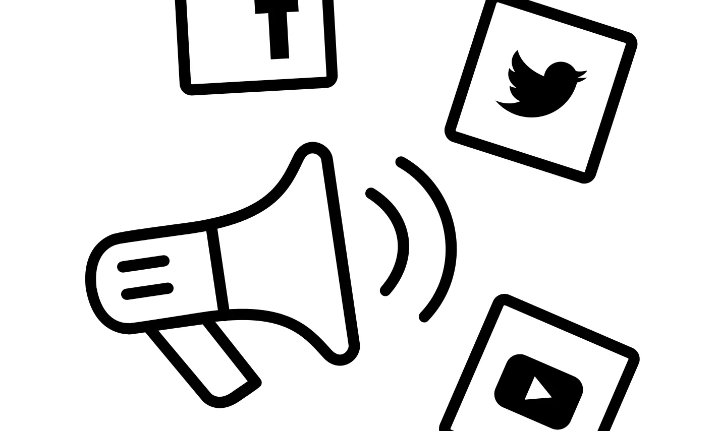 Les xarxes socials ens serveixen com a megàfon. Font: Wikimedia