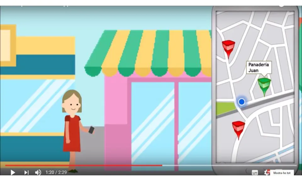 Les persones usuàries troben per geolocalització a la app els productes ofertats (imatge: tapperapp) 