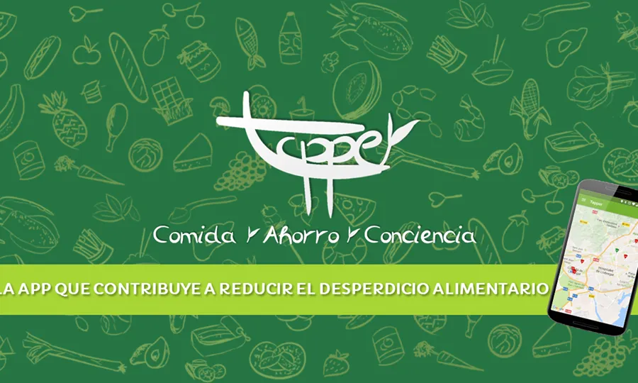 L'app posa en contacte petits comerços i persones usuàries interessades en reduir el malbaratament alimentari (imatge: tapperapp)
