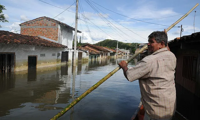 Inundacions a Colòmbia. Font: Presidència de la República de l'Equador, Flickr