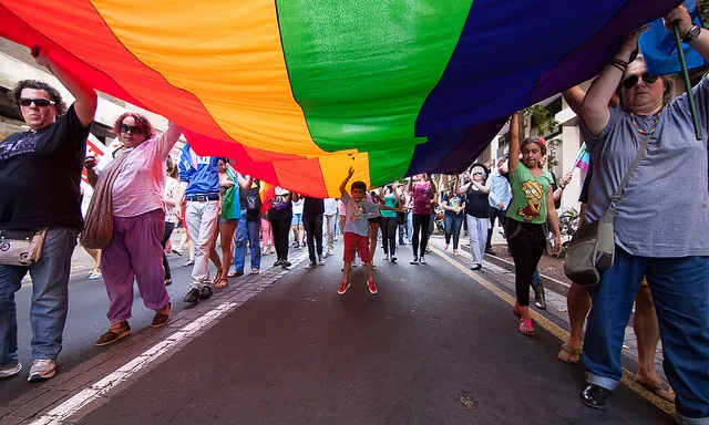 Manifestació en defensa del col·lectiu LGBTI