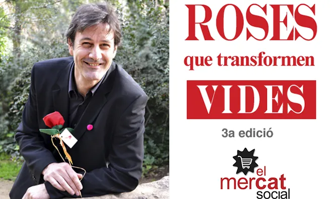 L'escriptor i periodista Adam Martín recolzant la campanya Roses que transformen vides