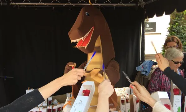 Imatge de la parada de Sant Jordi 2016 de la Fundació IReS 