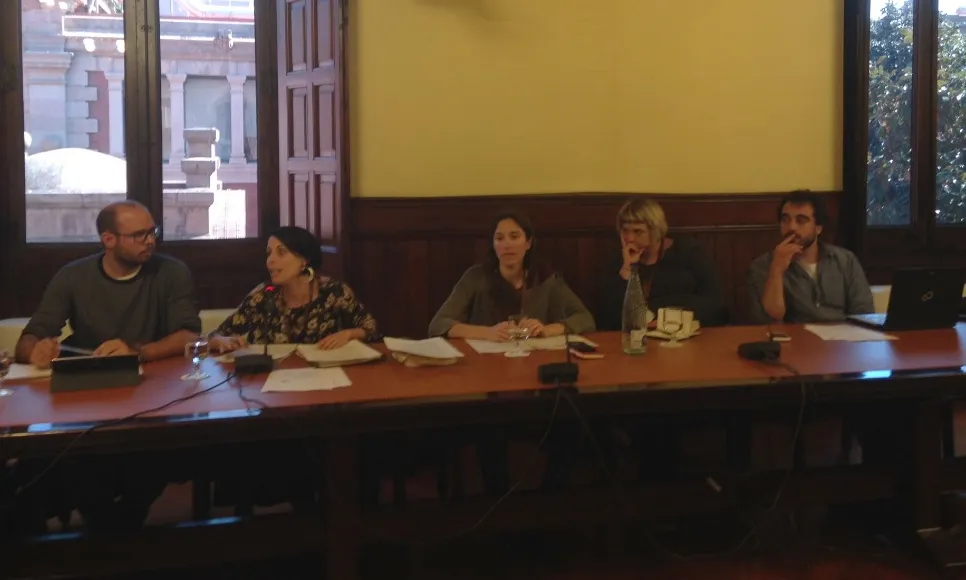 Reunió d'Stop Mare Mortum al Parlament