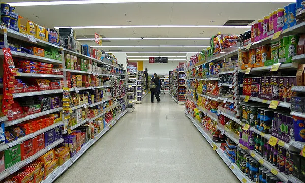 El passadís d'un supermercat