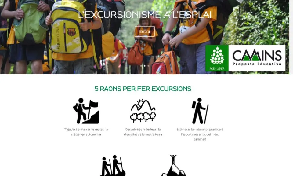 Camins  és la proposta educativa per als esplais de Fundesplai 