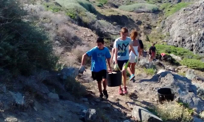 Camp de treball ambiental de Fundesplai a Montesquiu 