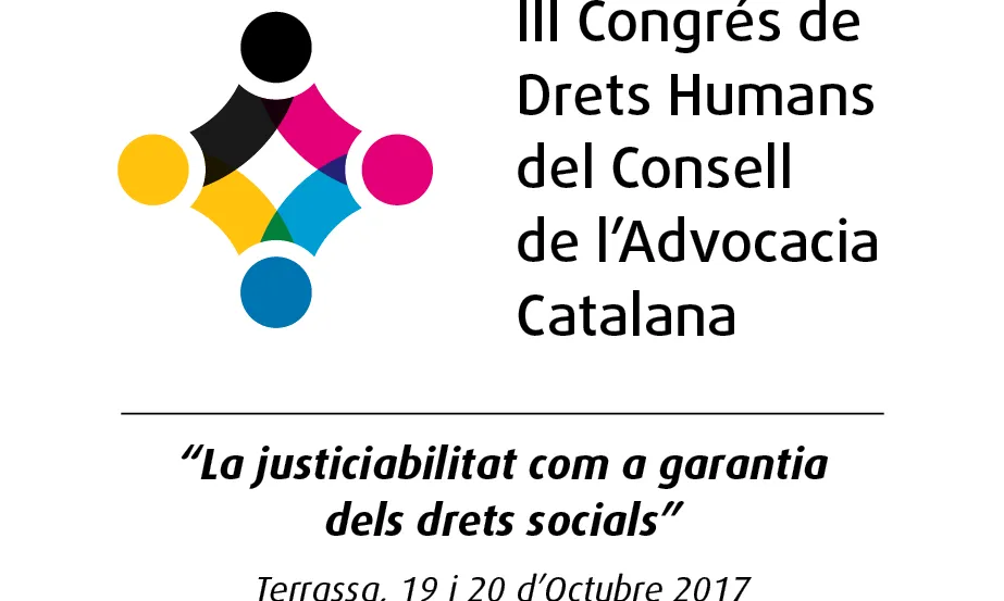 El logotip del III Congrés de Drets Humans