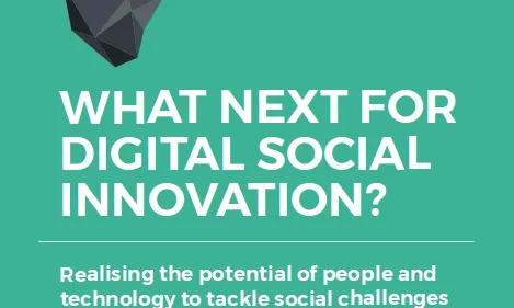Portada de l'informe en anglès "What next for digital social innovation"