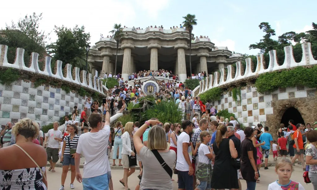 El Parc Güell, un dels punts amb més concurrència turística de Barcelona