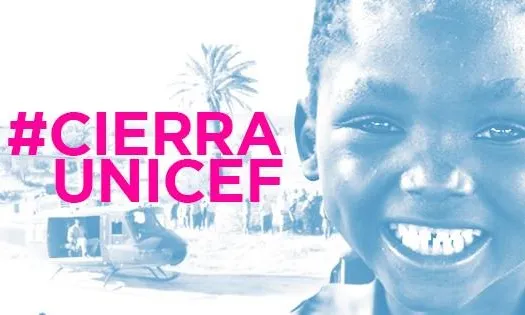 Imatge de la campanya publicitaria #CierraUnicef