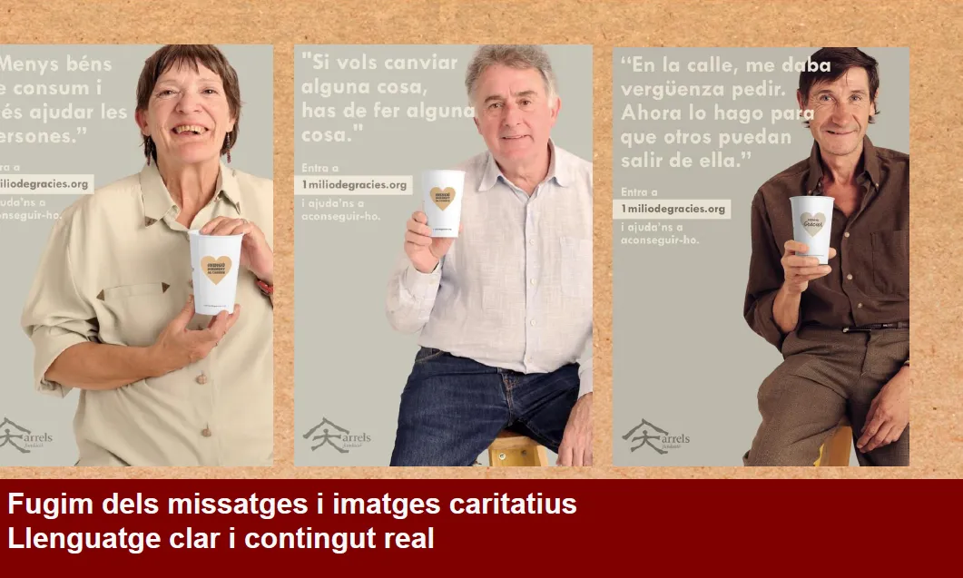 Captura d'una de les diapositives de la presentació d'Arrels Fundació al webinar de xarxanet.org