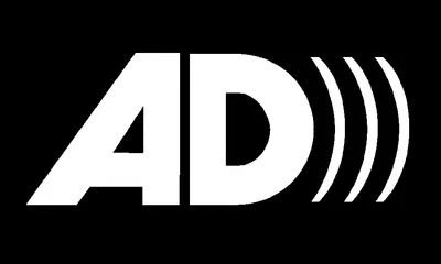 El símbol que indica que s'ofereix audiodescripció per a persones cegues