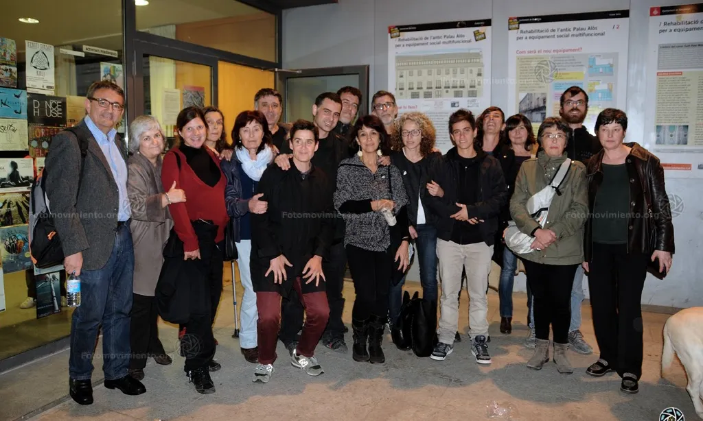 Representants de la Xarxa Antirepressió de Familiars de Detingudes quan van anar al Parlament, el juny passat