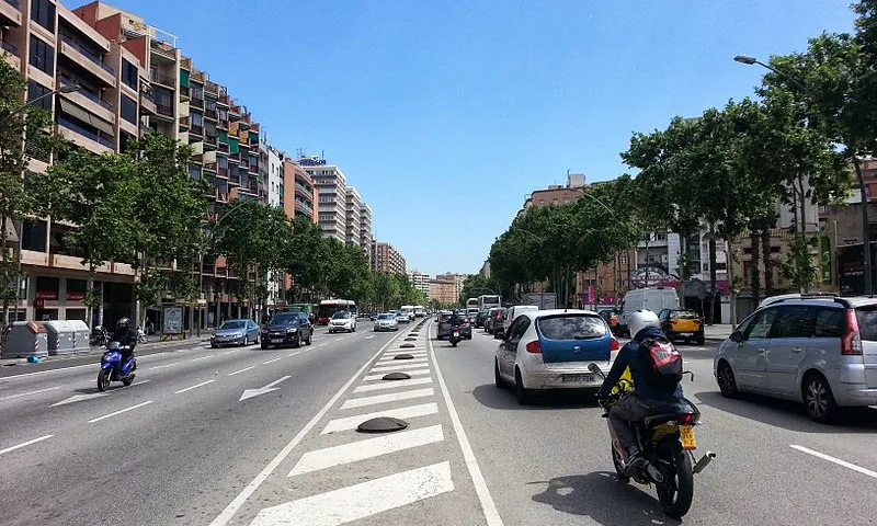 L'Avinguda Meridiana de Barcelona