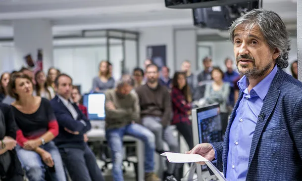 Carles Capdevila a la redacció de l'ARA