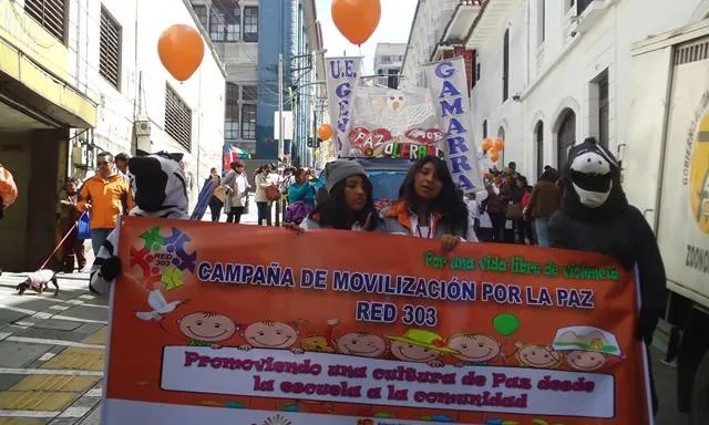 Protesta estudiants bolivians
