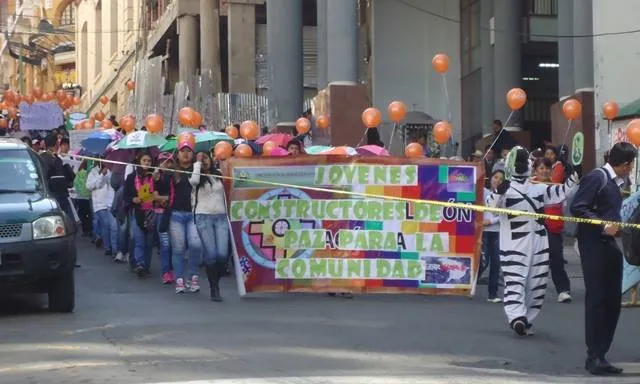 Protesta estudiants bolivians