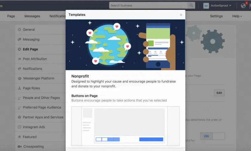 Imatge de la plantilla disseny de Facebook. 