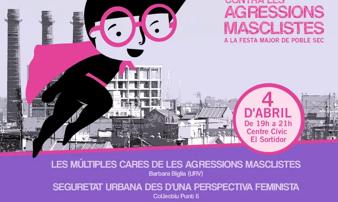 Cartell de la presentació del Protocol contra les agressions masclistes de Poble Sec Feminista
