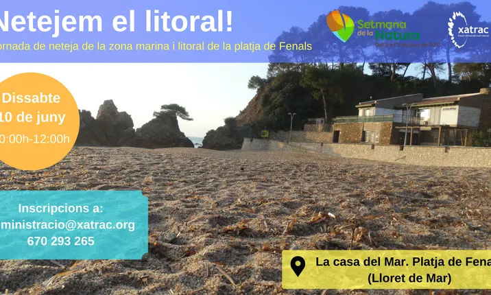 Voluntariat Ambiental per la neteja de la platja i el fons marí a Lloret de Mar amb l'Associació Xatrac