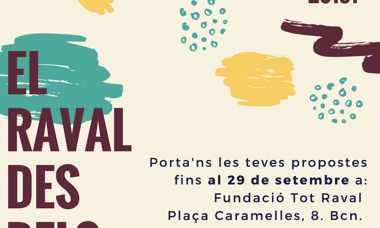 Cartell de la tercera edició del concurs "El Raval dels teus ulls"