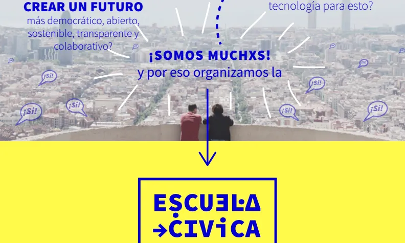 Portada del programa de l'Escola cívica