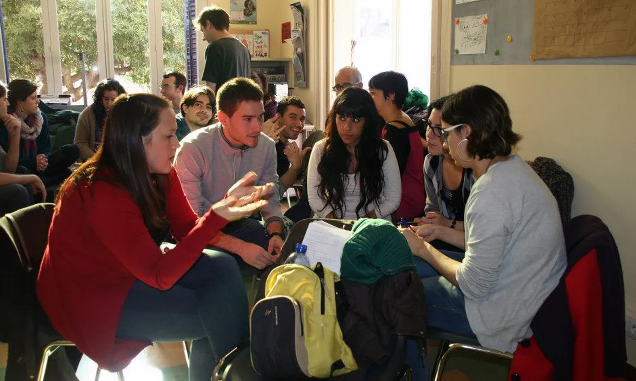 Grup de joves participant
