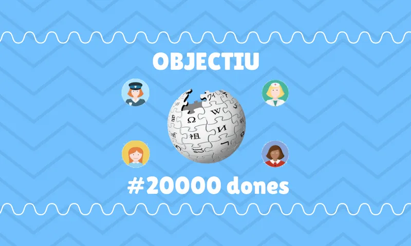 Objectiu 20000 dones a la Viquipèdia