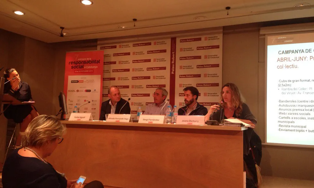 Taula rodona de la 7a Setmana de la Responsabilitat Social. Font: Ingeniería Social