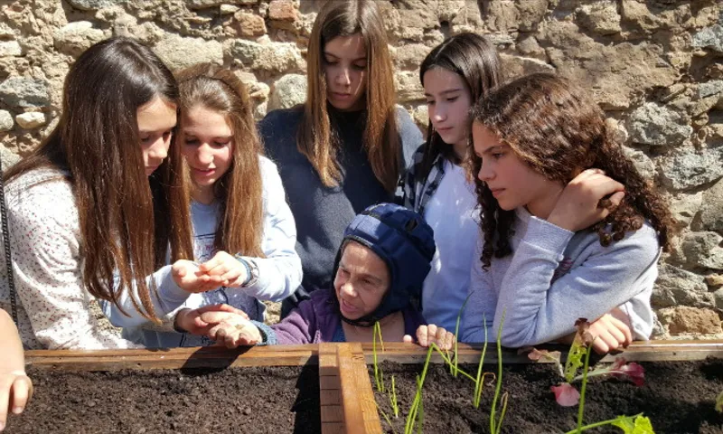 Una de les activitats de sensibilització que es va fer a les escoles del Ripollès