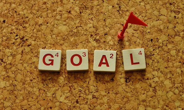"Goal" escrit amb peces de l'Scrabble