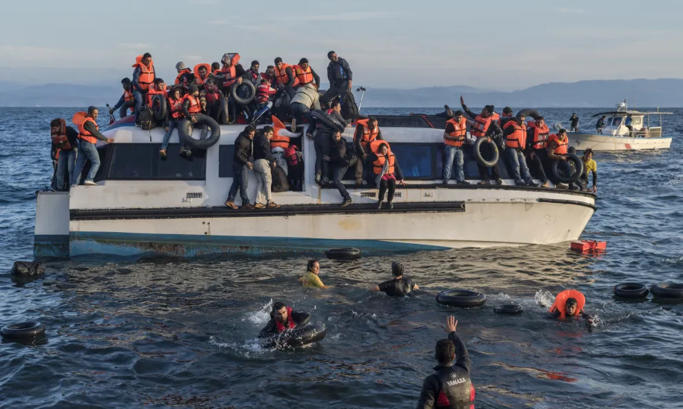 Tasques de salvament marítim amb persones refugiades