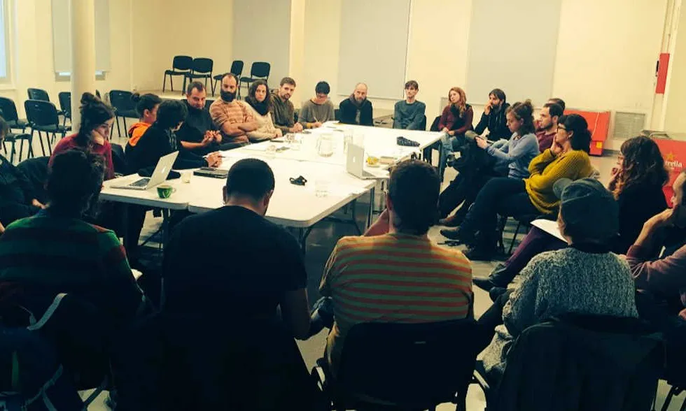 Assemblea general de la Xarec a l'espai Cafè de Mar de Mataró.