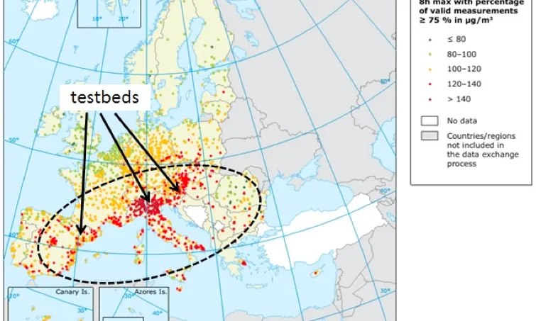 La zona d'estudi de CAPTOR