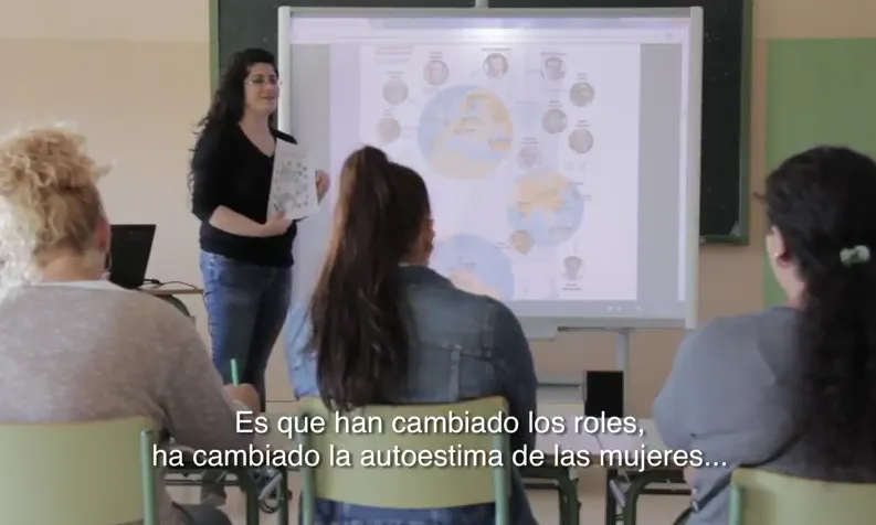 Loli Santiago, una de les protagonistes del vídeo "Referents gitanos de Catalunya"