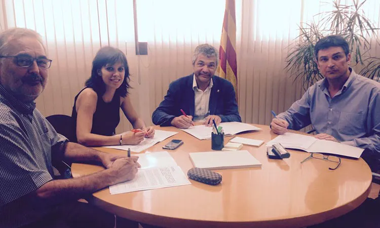 Signatura del pla de treball entre el Departament de Treball, Afers Socials i Famílies i el d’Afers Exteriors, Institucionals i Transparència