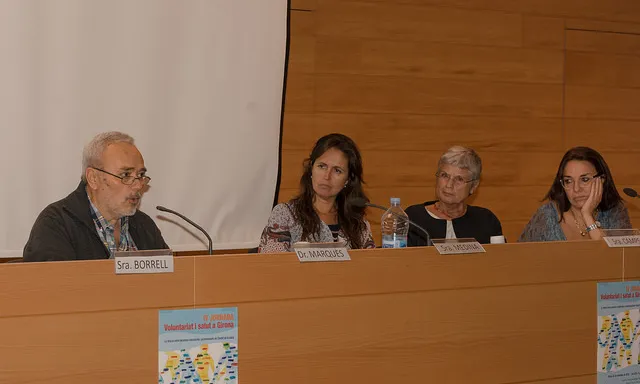 Imatge dels ponents de la IV Jornada Voluntariat i Salut a Girona