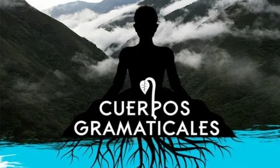 Imatge gràfica de l'acció artística "Cuerpos gramaticales". 