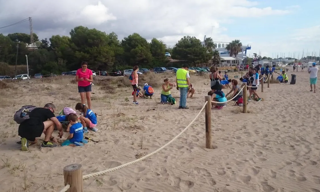 Voluntariat ambientals per la recuperació de les dunes de la Platja LLarga de Tarragona amb l'Associació Aurora i Decathlon
