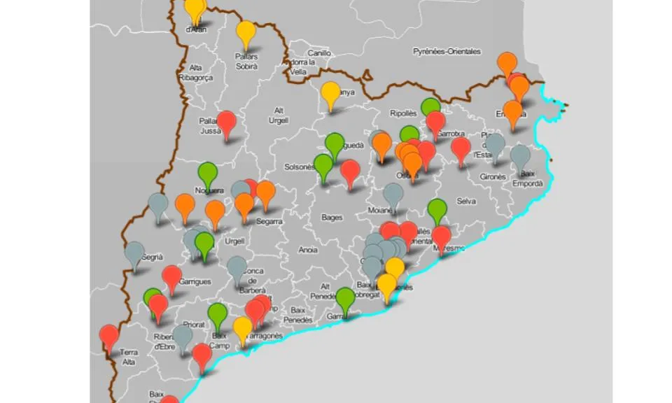 L'anomenat "mapa de les merdes" recull conflictes ambientals a Catalunya