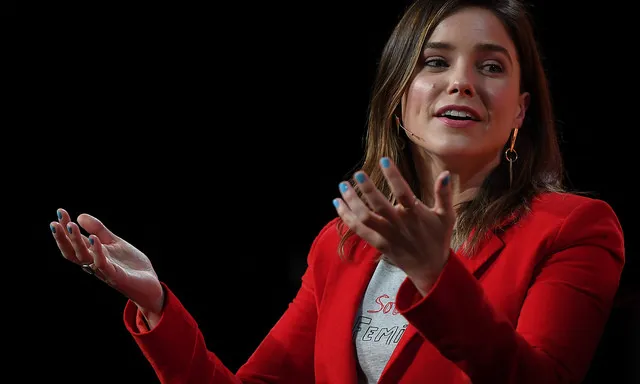 Sophia Bush, actriu i activista, a Collision 2017. Imatge CC BY 2.0