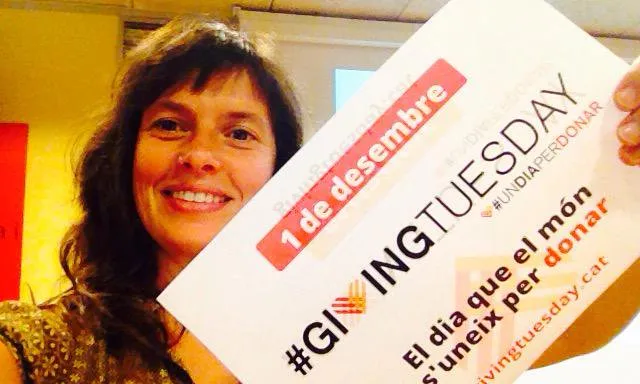 Laia Bernués participant al Giving Tuesday.