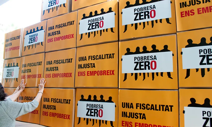La fiscalitat justa és una de le lluites per aconseguir l'erradicació de la pobresa