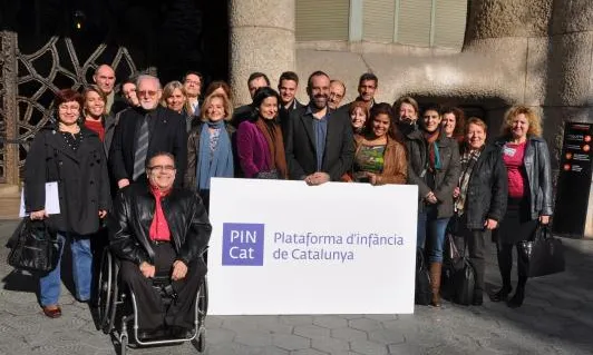 Membres de la Pincat durant la presentació de la plataforma, l'any 2011