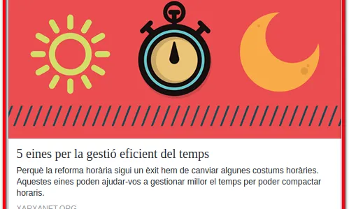 Les publicacions amb enllaços funcionen molt bé