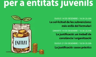 Cartell Cicle de finançament públic per a entitats juvenils