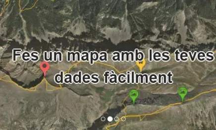 Instamaps permet crear mapes personalitzats i afegir-hi dades.