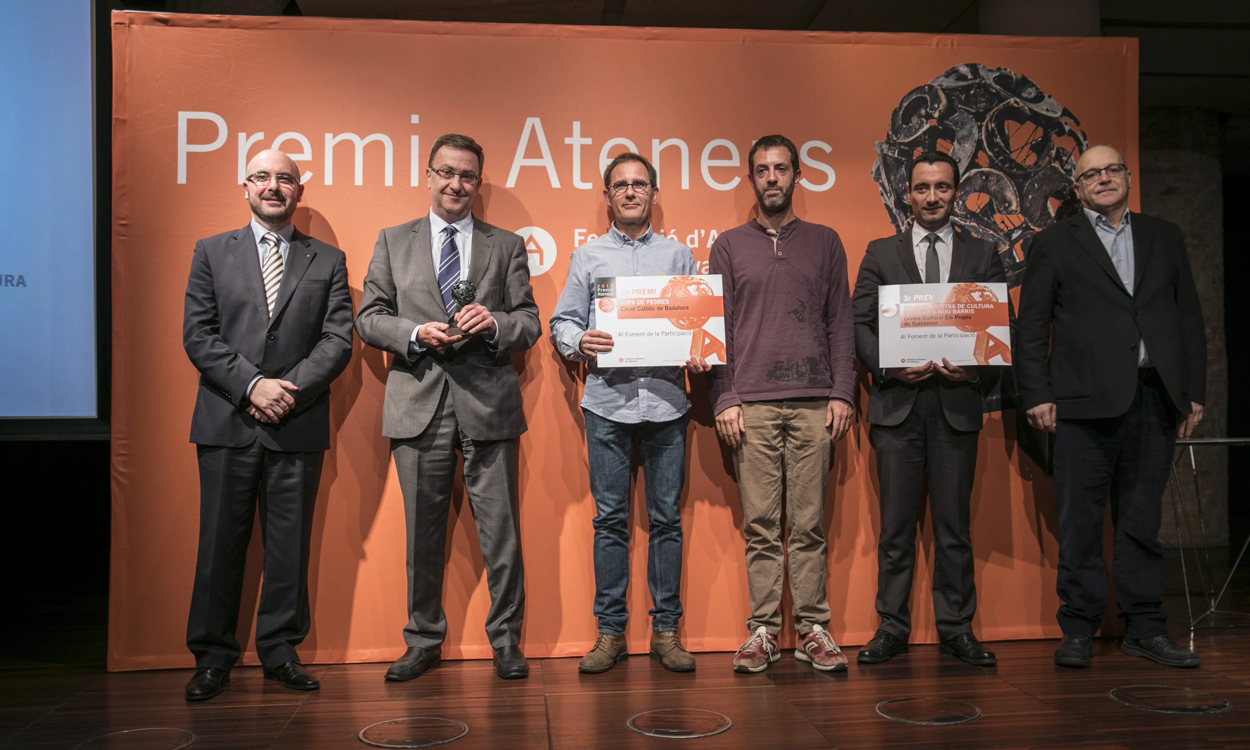 Premis Ateneus 2017 al Foment de la Participació