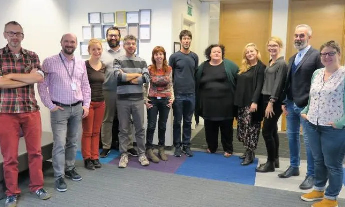 Foto de grup de persones que treballen al projecte